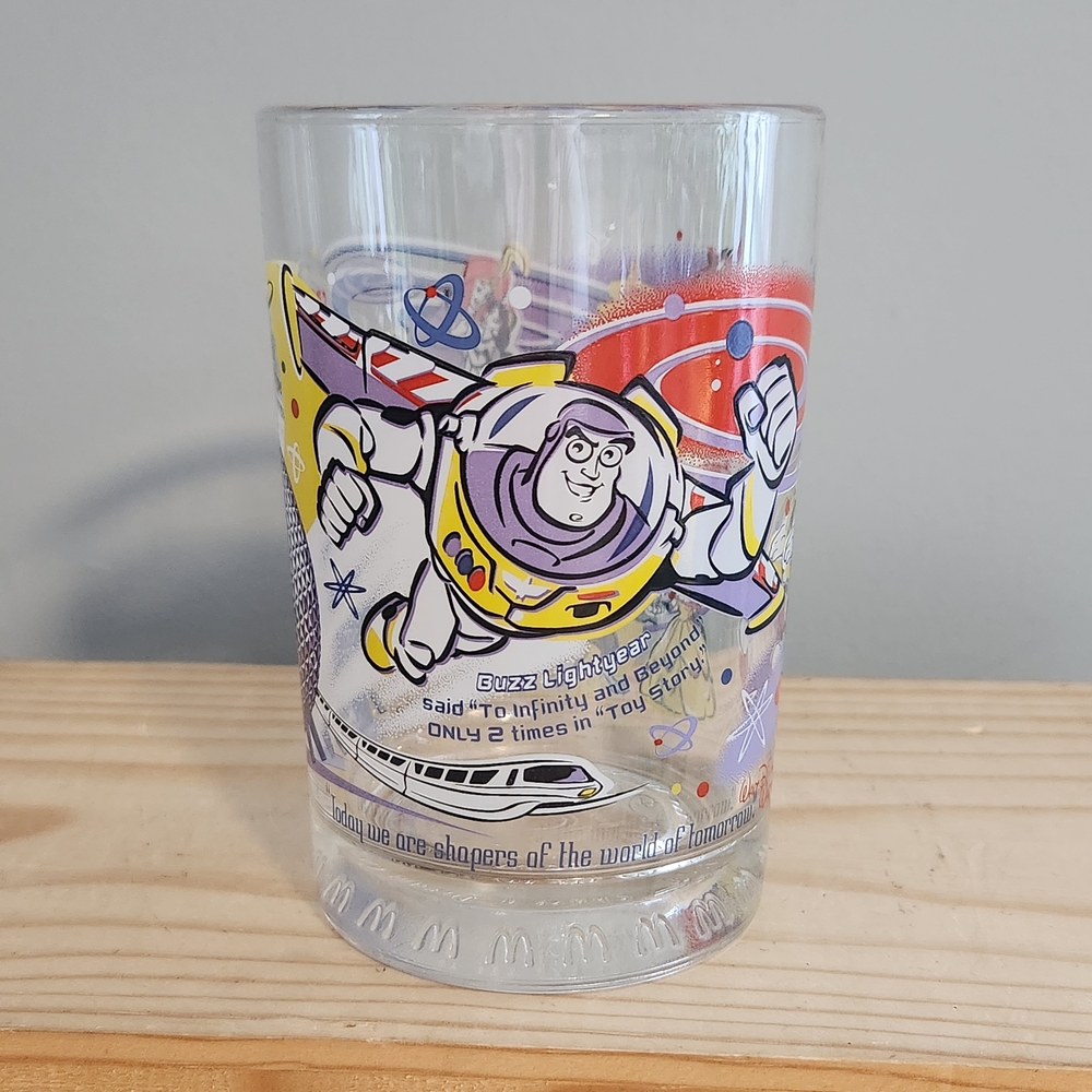 McDonald's 100 Years of Magic Disney / Pixar Glass Tumbler Epcot Toy Story